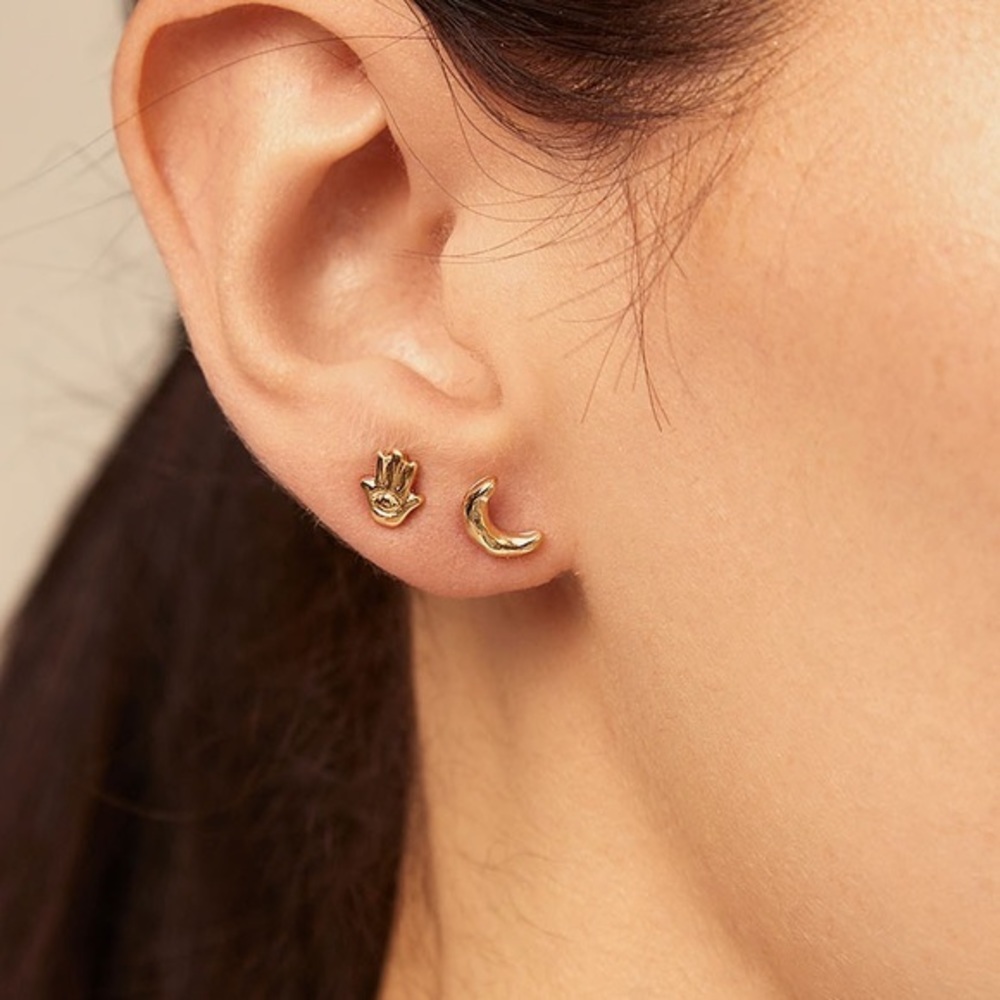 UNO de 50 Collection Piercings Light Us Up Stud Piercing Gold - Picture 3 of 11